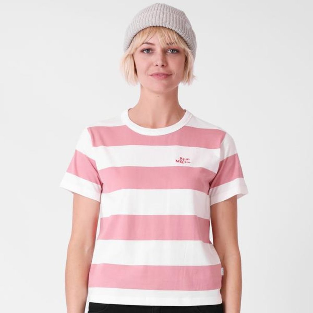 RPM Rose Stripe Tee size 10
